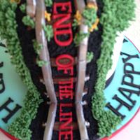 The end of the line retirement cake