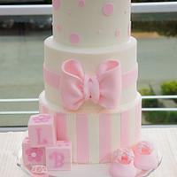Pink and white Baby Shower