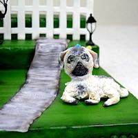 Pug Dog Cake  