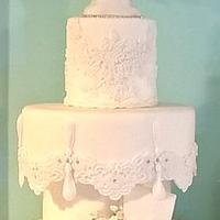 Lily of the Valley Wedding Cake