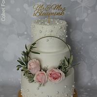 Wedding cake - pearls