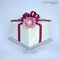 Wrapped Present Cake