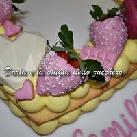 Heart  cream tarte