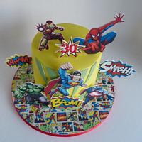 Marvel Superhero DC Comic Cake