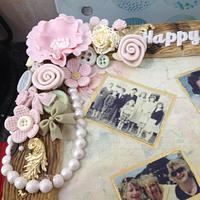 Vintage/shabby chic photo frame