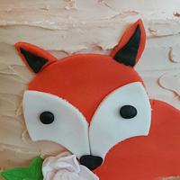 8th birthday cake...foxes 