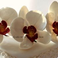 Candid orchids cake