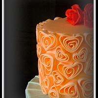Love Heart wedding cake