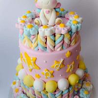 Marshmallow unicorn cake 
