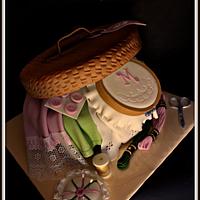 basket lace cake