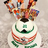 "Egyptian football club fans cake & cake pops"