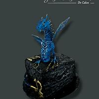 Water blue dragon