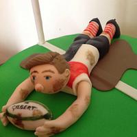 The rugby cake