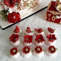 Flowery Wedding Cake
