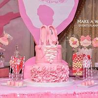 Our lovely work 😍😍 Jessika baby shower with Ballet Dancer them 🎀🌸 Cake by 