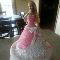 Barbie doll cake. 