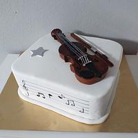 Violin cake