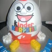 kinder egg cake