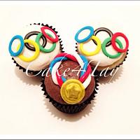 USA Olympics Cupcakes  