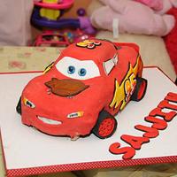 3D Lightening McQueen Car Cake