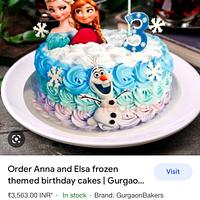 Anna and Elsa cake