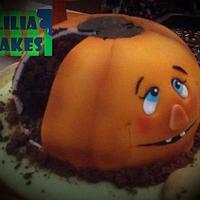 Halloween Pumpking Cake 