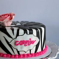 Pink Zebra Cake