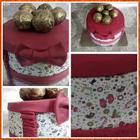 Christmas baubles cake