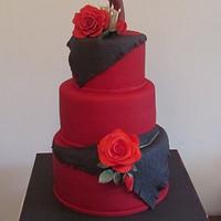 Fado themed wedding cake