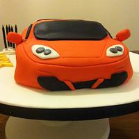 McClaren 12C 40th birthday car cake 