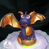 Spyro Skylander Portal Inspired Cake