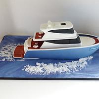 Yacht cruiser boat cake - Cake by Angel Cake Design - CakesDecor