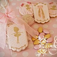 Ballerina royal icing cookies