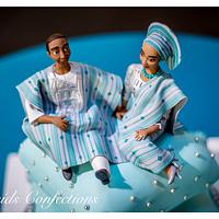 Nigerian male and female figurine 
