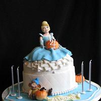 Cinderella 4th Birthday Cake