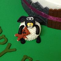 It's Shaun the Sheep... cake topper