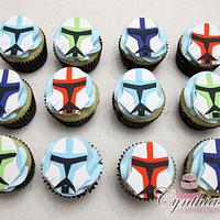 Clone Trooper cupcakes
