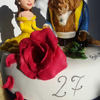 Beauty and the Beast cake