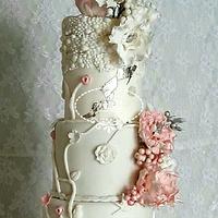 Flowery Cake Wedding