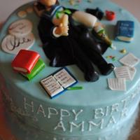 Law student birthday cake