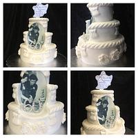 Diamond wedding anniversary cake 