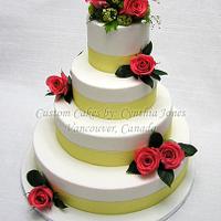 Wedding cake... With fresh flowers