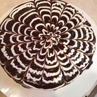 Chocolate covered cake 