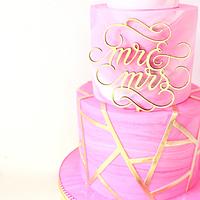 Marbly Wedding Cake