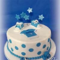 UK fan Boy Baby Shower Cake