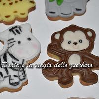 safari animals cookies