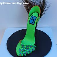 Green Peacock Sugar Shoe