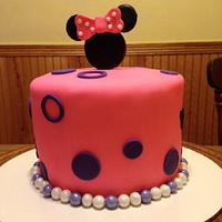 Minnie Mouse and baby smash cake