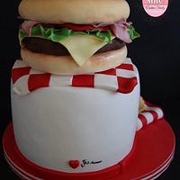 Hamburger cake!