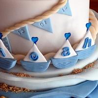 Nautical Themed Christening Cake...